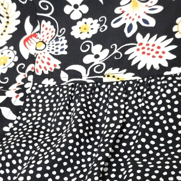 BODEN Women's Mollie Floral Patchwork Dress Black Size 8 LONG - Picture 10 of 15